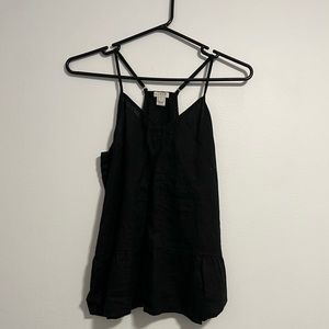 J. Crew Linen Peplum Tank